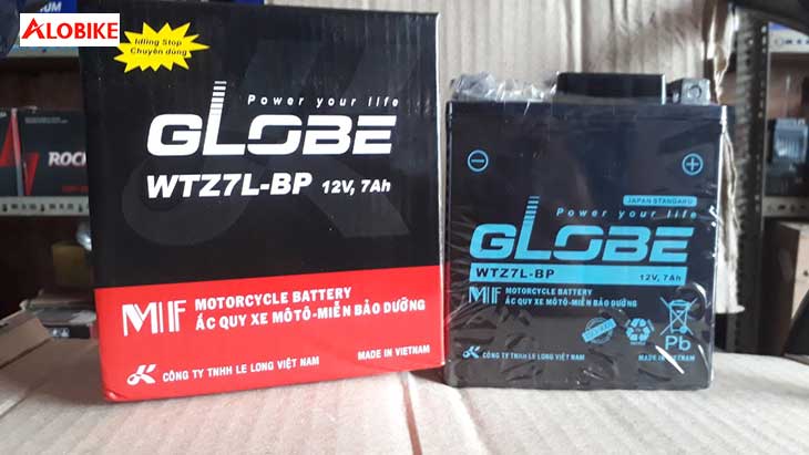 giá bình ắc quy xe máy