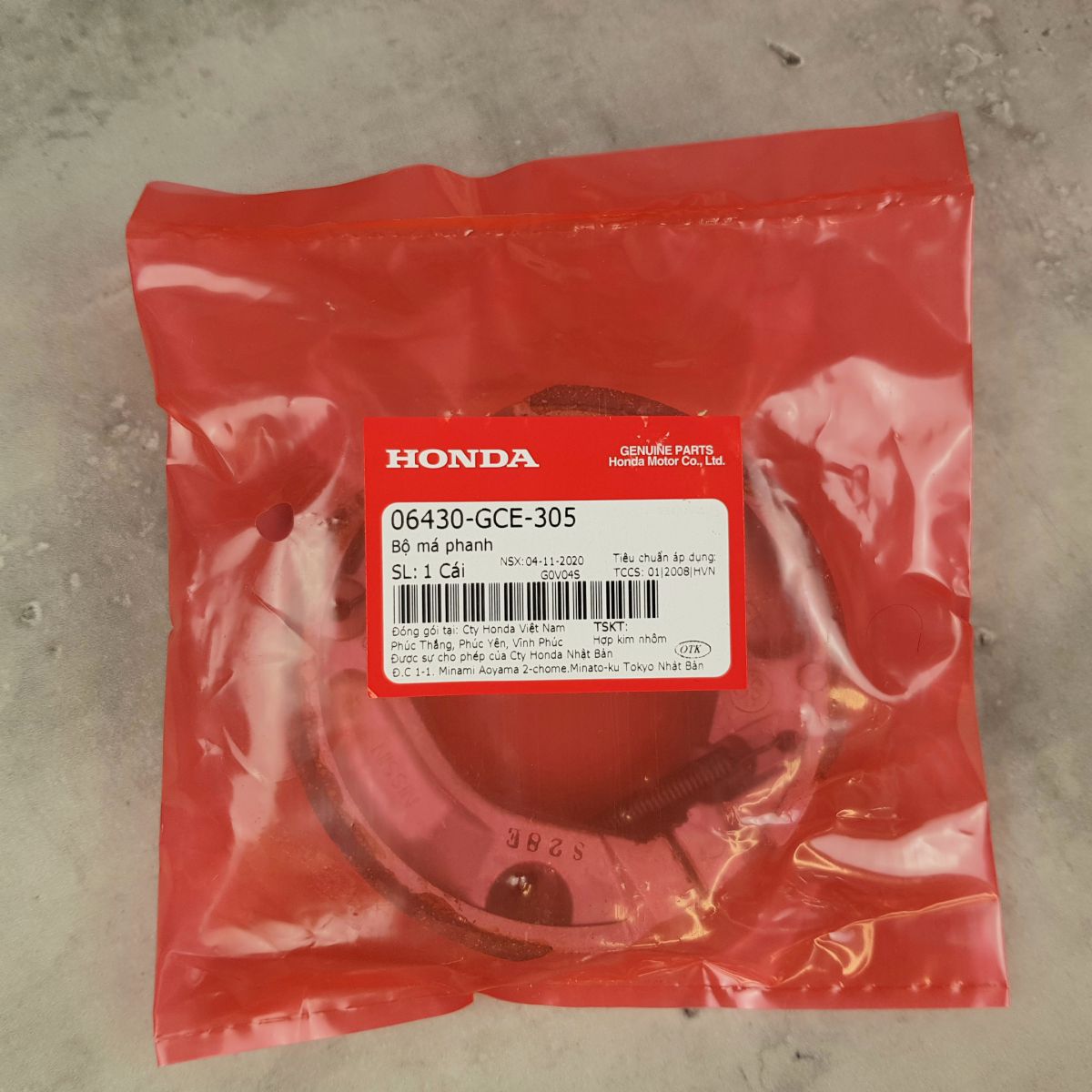 Bố thắng sau xe Future 125 fi chính hãng Honda