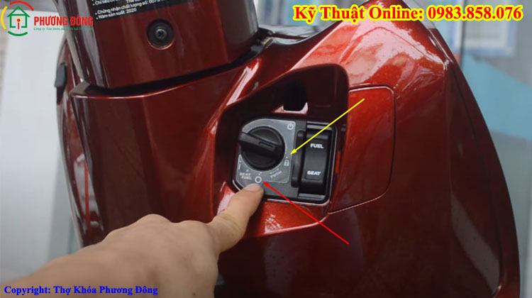 Ảnh: Cách bật tắt âm thanh khóa smarkey xe lead