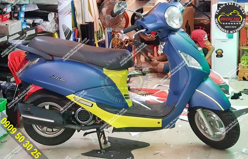 Màu xanh tông sẹc tông với toàn bộ dàn đầu phía trước