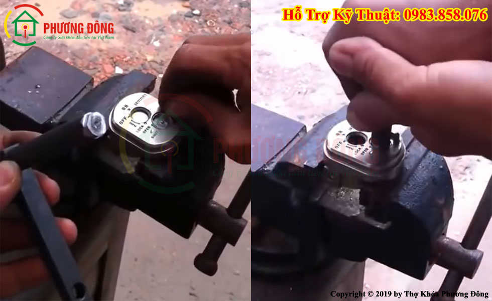 Cách mở nắp khóa từ xe máy
