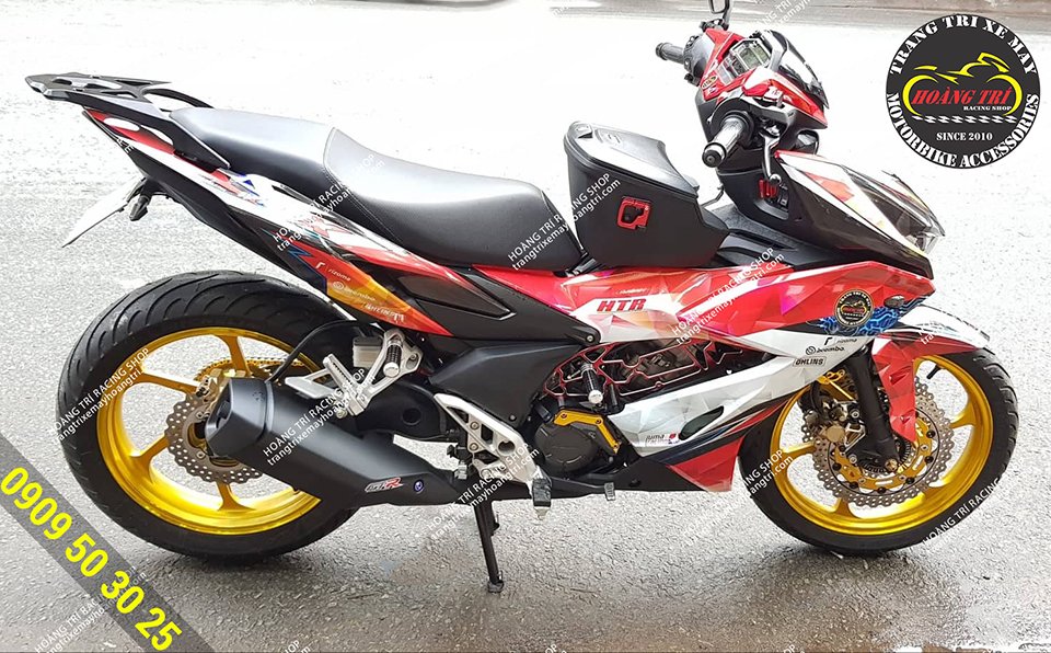 Chiếc Winner X đầu tiên đến lắp đặt mâm 2 đĩa Winner X