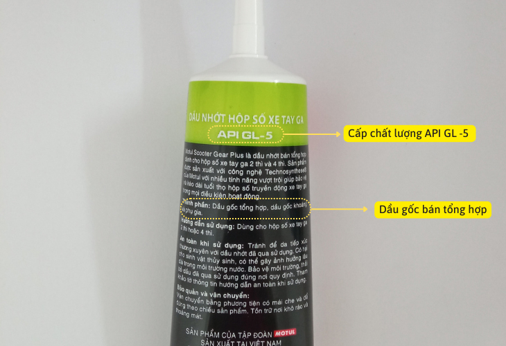 cách xem gốc dầu và cấp chất lượng của nhớt lap