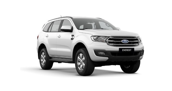 Ford Everest 2019 có 8 màu ngoại thất