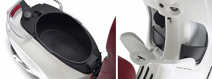 Cách mở hộc (cốp) trước xe Vespa Sprint, Lx, Primavera,