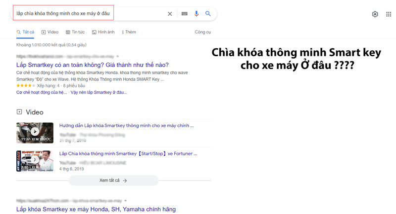 Độ chìa khóa thông minh Smart key xe máy ở đâu