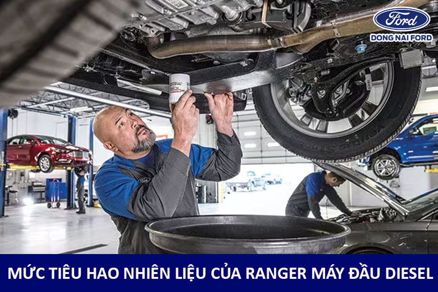 Mức tiêu hao của Ford Ranger máy dầu Diesel 2.2L TDCI