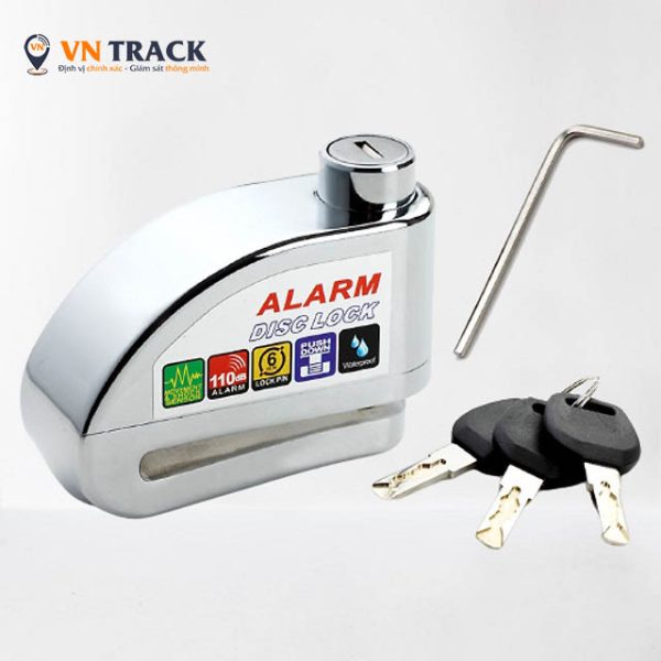 Khóa đĩa xe máy có còi hú Alarm