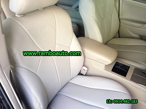 Bọc đệm ghế da xe hơi da thật công nghiệp mẫu đẹp tại Ramboauto
