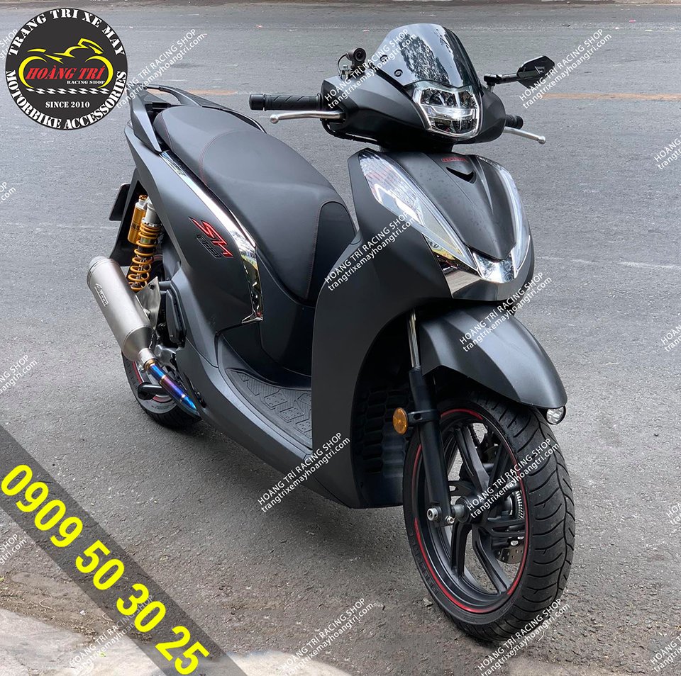 Có thể thấy được cổ pô với màu titanium đẹp mắt