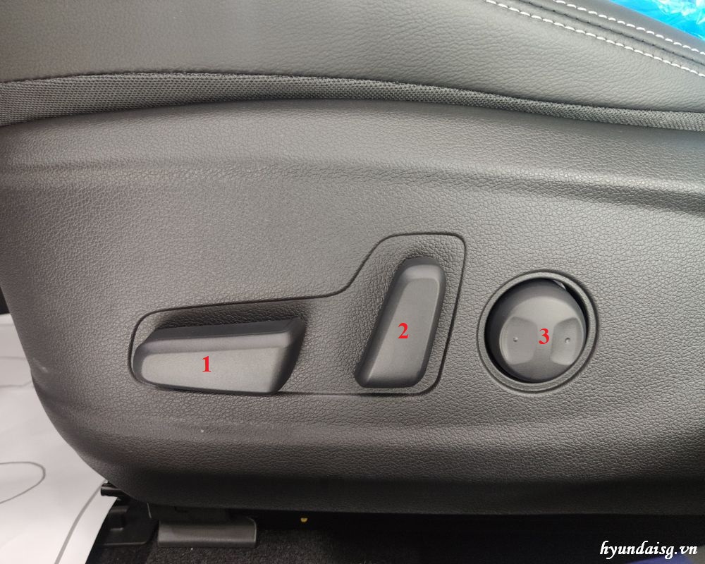 Nút chức năng chỉnh ghế Hyundai Kona