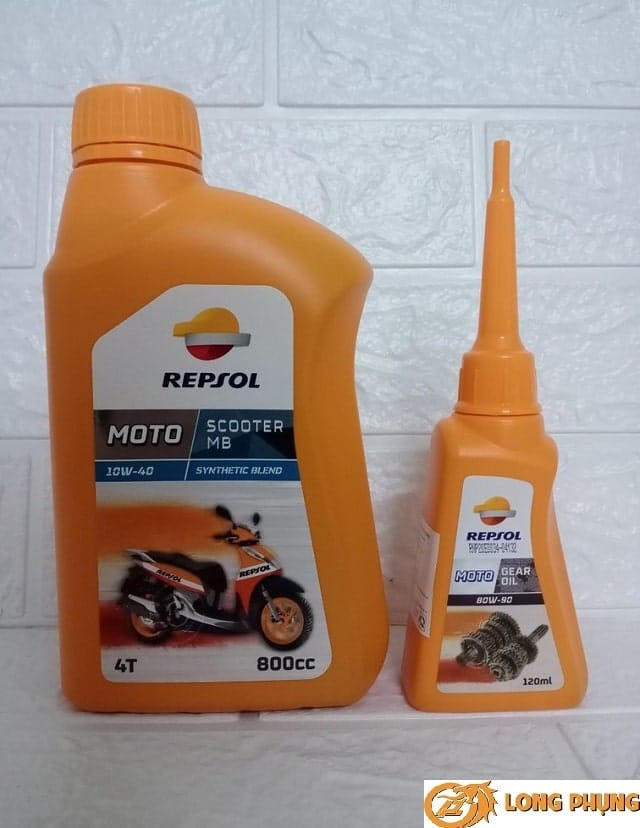 Nhớt Repsol Moto Scooter MB 4T 10W40 đặc biệt cho hộp số xe Airblade