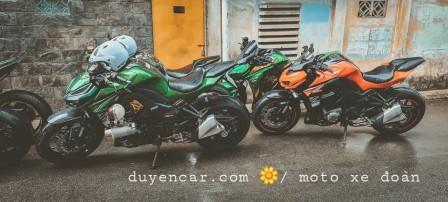 Những chiếc xe moto phân khối lớn z1000 trong 01 lễ rước dâu tại TPHCM