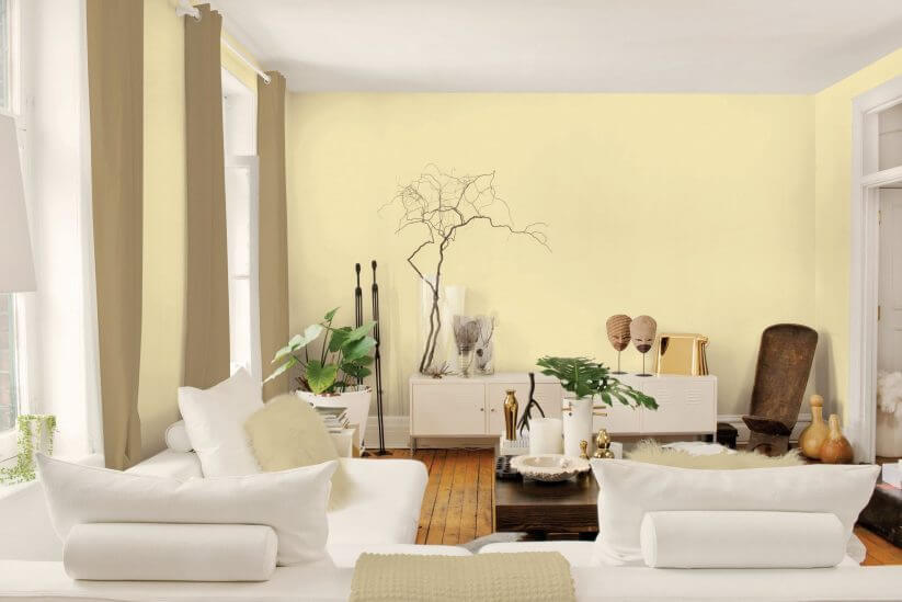 Gia chủ tuổi Giáp Tý nên chọn sơn nhà tông trắng hoặc vàng hoặc kết hợp
